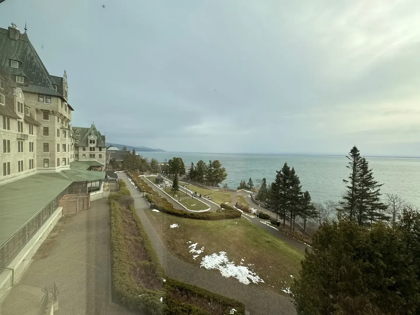Grounds and architecture at Fairmont Le Manoir Richelieu